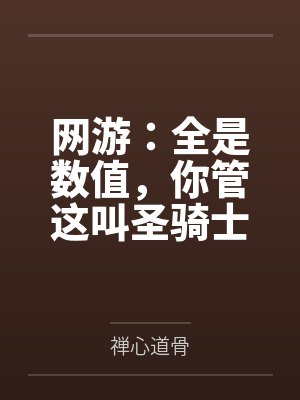 网游:全是数值,你管这叫圣骑士?